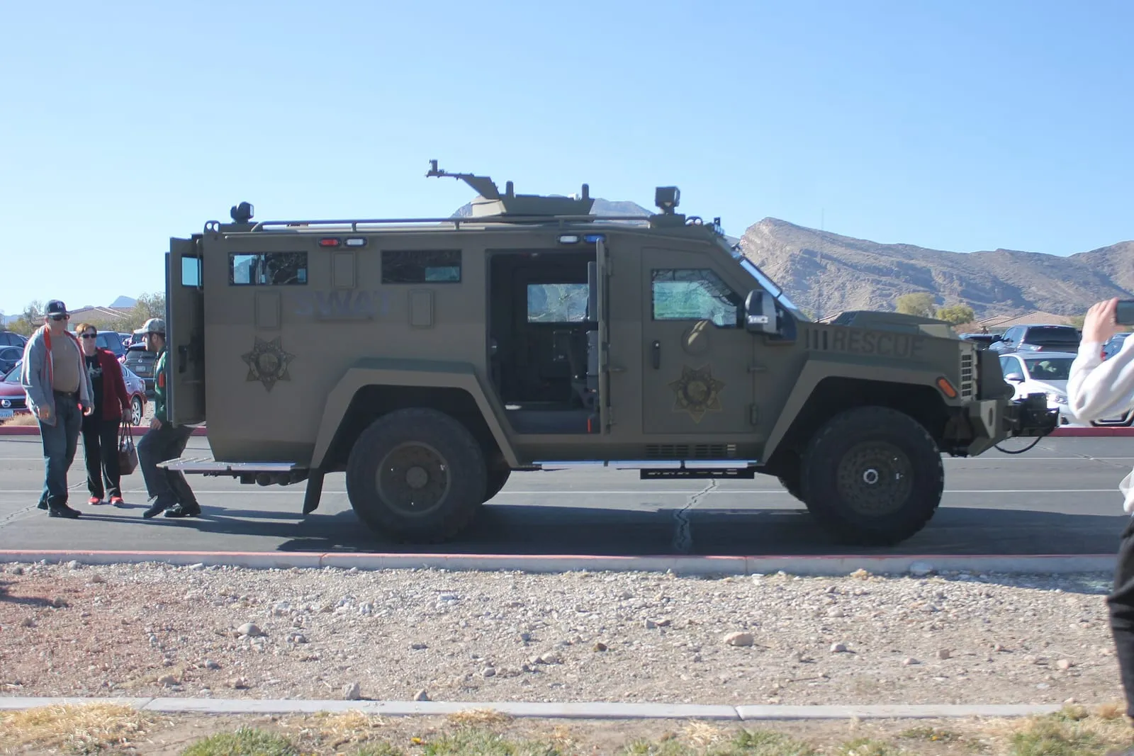 Real world photo for comparison: LVMPD SWAT Bearcat - LEAD 2020.