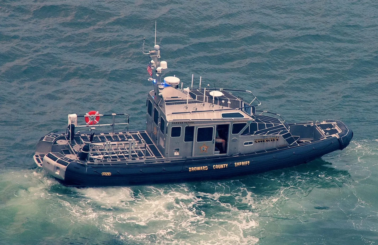 Real world photo for comparison: Broward County Sheriff's Boat.